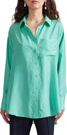 Apiece Apart Oversized Button Down In Patina Green