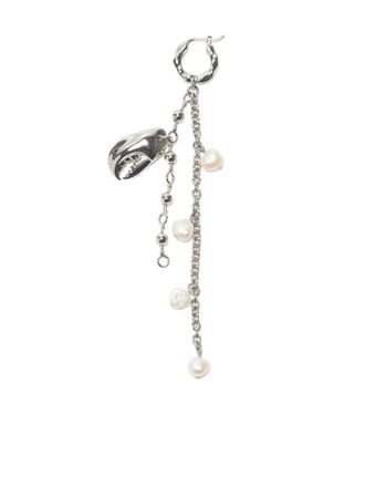 【関税込み】Acne Studios シルバー Asymmetric Crystal ピアス Silver Asymmetric Crystal Earrings by Acne Studios on Sale