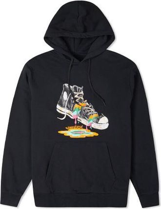 Converse Shoes Printing Fleece Lined Black 10022937-A02