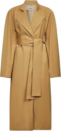 Khaite Cappotto con cintura - Marrone