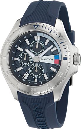 Nautica Nct Leeway Multi-Function Watch With Silicone Strap