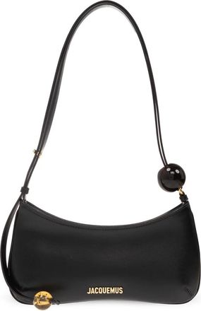 Jacquemus Le Bisou Perle Schoudertas - Dames - Schoudertassen - Zwart - ONE Size - Katoen - Tassen