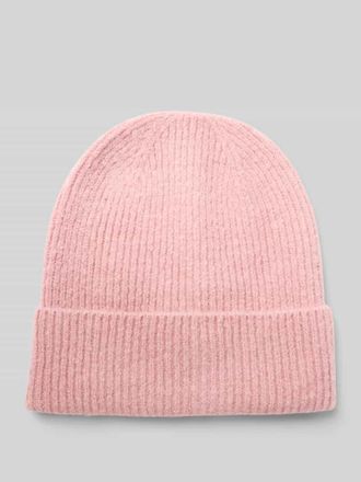 Ichi Strickmütze mit breitem Umschlag Modell IAIVO in Hellrosa, Größe 1