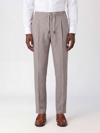 Incotex Pantaloni con coulisse in lino e lana vergine