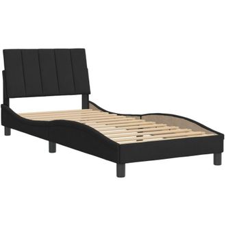 vidaXL Estructura De Cama Sin Colch&oacute;n Terciopelo Negro 80x200 Cm Vidaxl