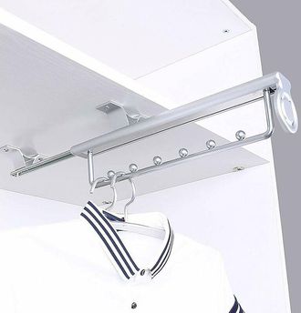 OEM Perchero Extra&iacute;ble Resistente Con Barra Telesc&oacute;pica Para Colgar Pantalones, T-audace