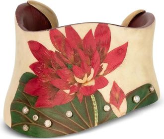 Silvia Furmanovich asymmetical diamond and tsavorite bracelet - Gold