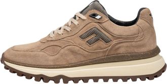 Floris Van Bommel De Gripper Sneaker - Heren - Schoenen - Beige - Maat: 44 EU Leer