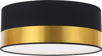 OEM L&aacute;mpara De Techo Elegance Plexi Negro Y Dorado 40cm E27