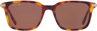 Lacoste Brown Square Mens Sunglasses L6035S 214 53