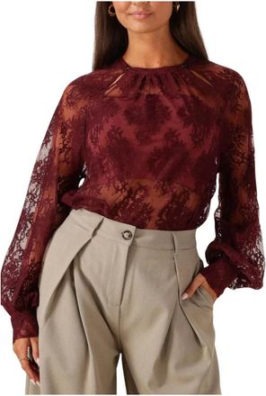 Beaumont Amsterdam Overhemden, Dames, Rood, M, Katoen, Dames Blouses Caroline Blouse