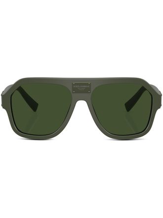 Dolce & Gabbana Eyewear Occhiali da sole con montatura stile pilota - Verde