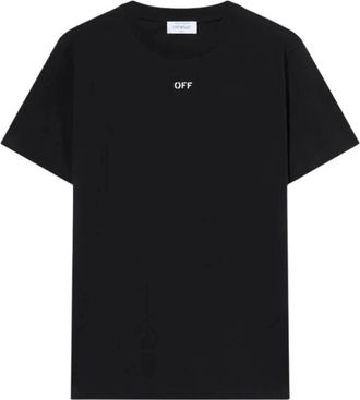 Off-white Newspaper Arrow Slim Logo Tee - Heren - T-shirts - Zwart - L - Katoen - Tops