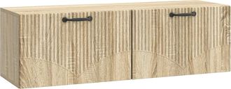 vidaXL Mueble Para Tv De Pared Roble Sonoma 98 X 31 X 30 Cm Vidaxl
