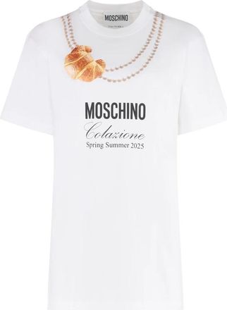 Moschino T-Shirts - Dames - T-shirts - Wit - M - Tops