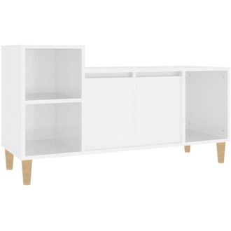 vidaXL Vidaxl - tv Cabinet High Gloss White 100x35x55 cm Engineered Wood