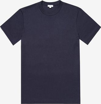 Sunspel Kurzarm-Rundhals-T-Shirt aus Supima-Baumwolle