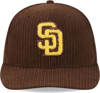 New Era corduroy appliqu&eacute; hat - unisex - Fabric - 7 3/4 - Brown