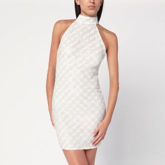 Rotate Cream-colored dress with sequins