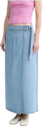Levi's Denim Rok - Dames - Spijkerrokken - Blauw - S - Denim - Rokken