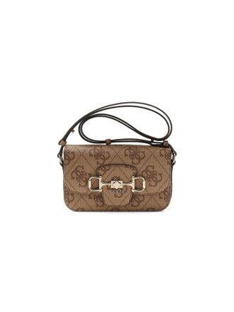 Guess Womens Crossbody Bag Latte Logo Polyurethane - Crossbody-Bags