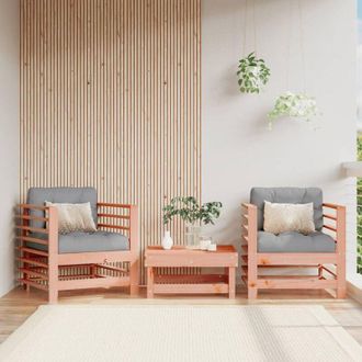 vidaXL Furniture Limited - Sillones De Jard&iacute;n Y Cojines 2 Uds Madera