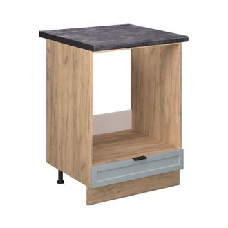 Vicco Armario Para Horno Empotrado Fame-line, Azul Claro-gris, 60 Cm, Et Antracita Vicco