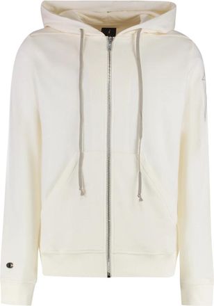 Rick Owens Jason Full Zip Hoodie - Heren - Vesten met rits - Beige - XL - Katoen - Hoodies & sweatvesten