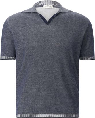 Phil Petter V-hals Truien - Heren - V-hals truien - Blauw - XL - Katoen - Truien & Vesten