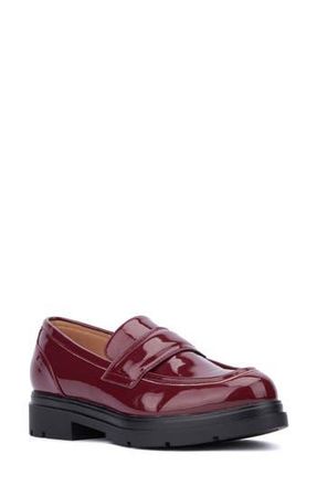 New York & Company Abbey Faux Leather Loafer in Wine at Nordstrom Rack, Size 8.5
