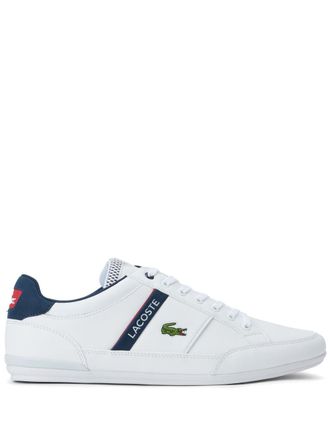 Lacoste Chaymon logo-embroidered sneakers - men - Polyester/Rubber/Leather/Polyurethane/Thermoplastic Polyurethane (TPU) - 9.5 - White