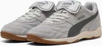 Puma Mens King Indoor Suede Low Top Trainers - Grey - Size: 10.5