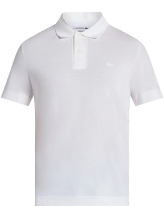 Lacoste Polo con applicazione logo - Bianco