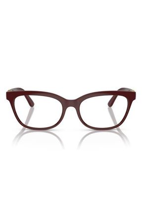 Dolce & Gabbana 54mm Butterfly Optical Glasses in Bordeaux /Demo Lens at Nordstrom