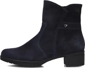 Hartjes Schoenen, Dames, Blauw, 37 1/2 EU, Su&egrave;de, Stoere Enkellaars