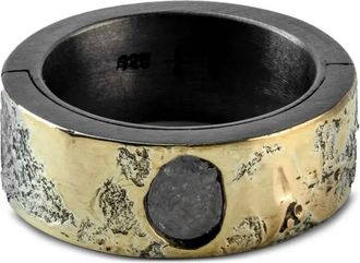 Parts Of Four Anello Sistema in argento sterling con diamante - Nero