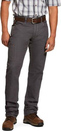Ariat Mens Rebar M4 Durastretch Stackable Straight Leg Pant In Grey