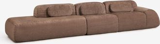 Sklum Sof&aacute; Modular Esquinero De 3 Piezas Con Div&aacute;n Izquierdo En Chenilla Envasado Al Vac&iacute;o Merida Sklum