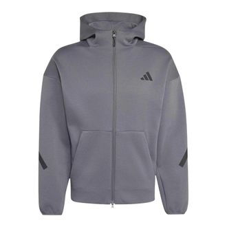 adidas Z.n.e. Full Zip Track Top - Heren - Sportshirts - Grijs - S - Katoen - Fitness