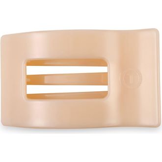 Teleties Large Flat Rectangle Hair Clip in Almond Beige at Nordstrom