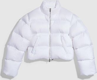 Gucci Padded Polyester Puffer Jacket, White, Ready-to-wear