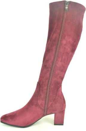 Caprice Schoenen, Dames, Rood, 40 EU, Bordo Stretchdaim Laars 5cm