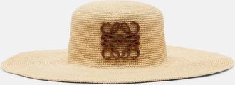 Loewe Paulas Ibiza Anagram raffia sun hat