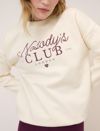 Nobody's Child Cream Nobodys Club Sweatshirt
