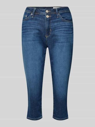 s.Oliver Red Label Slim Fit Caprijeans aus Baumwoll-Mix Modell BETSY in Dunkelblau, Gr&ouml;&szlig;e 34