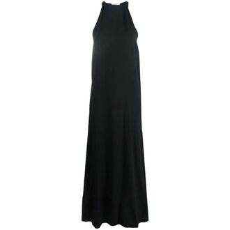 Gauch&egrave;re Maxi jurk met gedrapeerde details en zonder mouwen - Dames - Jurken - Zwart - Maat: XS Viscose