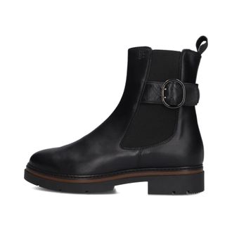 DL Sport Schoenen, Dames, Zwart, 40 EU, Leer, Zwarte Leren Chelsea Laarzen