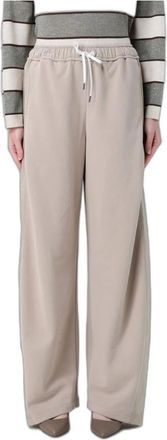 Brunello Cucinelli Pantalones de Cord&oacute;n - Trousers - Mujer - Beige - S
