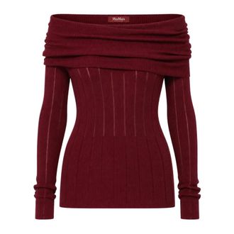 Max Mara Raffinata Knit - Dames - Tops - Rood - Maat: S Zijde