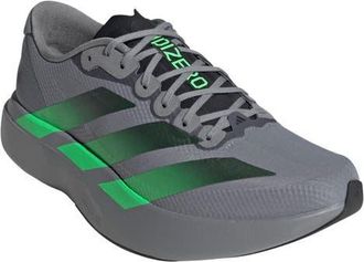 adidas Adizero Evo SL Running Shoe in Grey/Screaming Green/Carbon at Nordstrom, Size 11.5